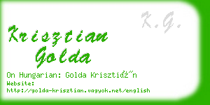 krisztian golda business card